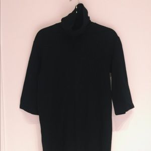 Black turtleneck dress from Zara